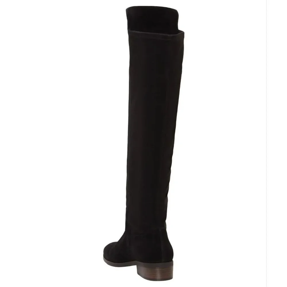 womans tall soft leather dark Academia Scholarly knee-high western classy grunge